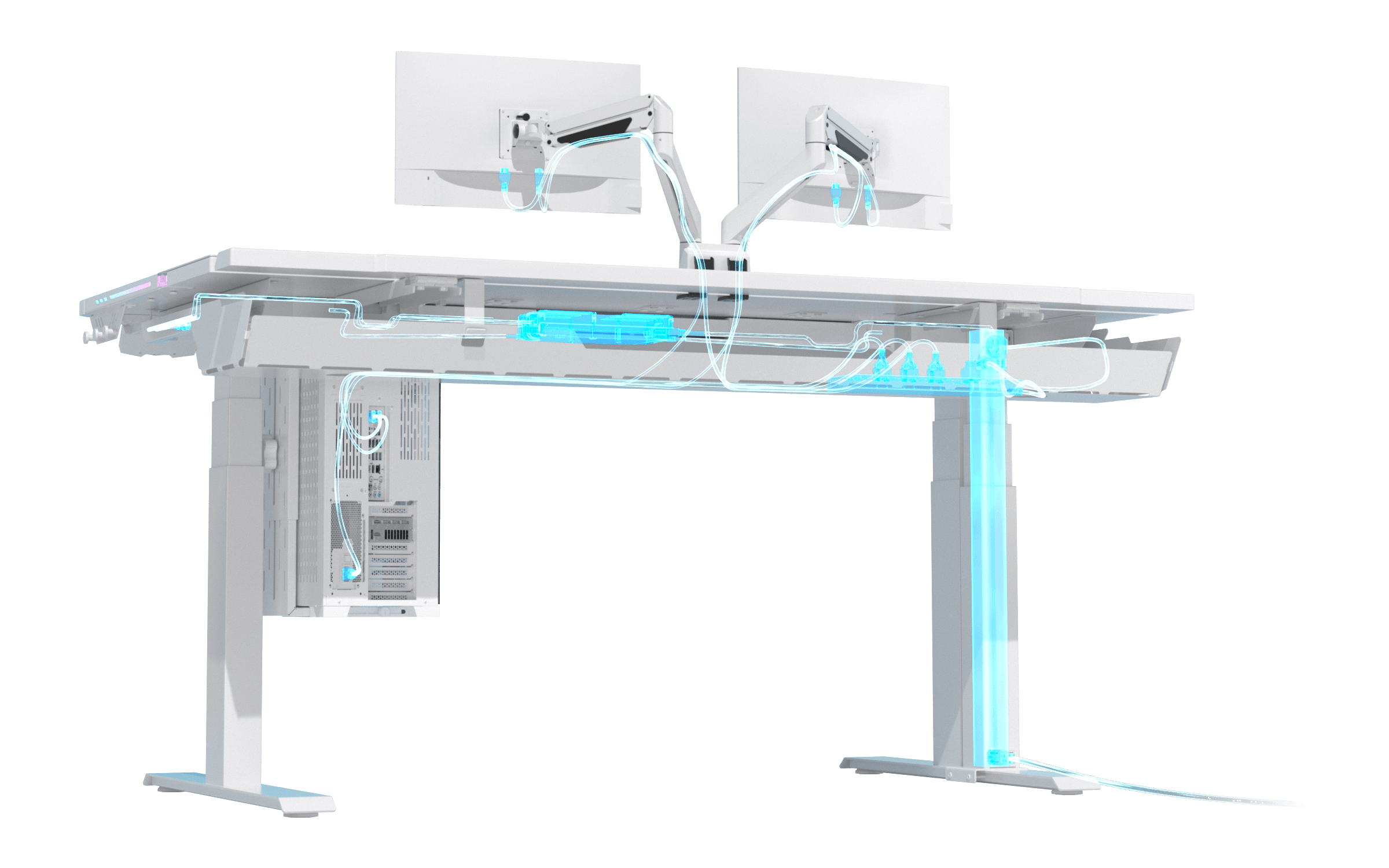 Efficient Under-Desk Cable Management