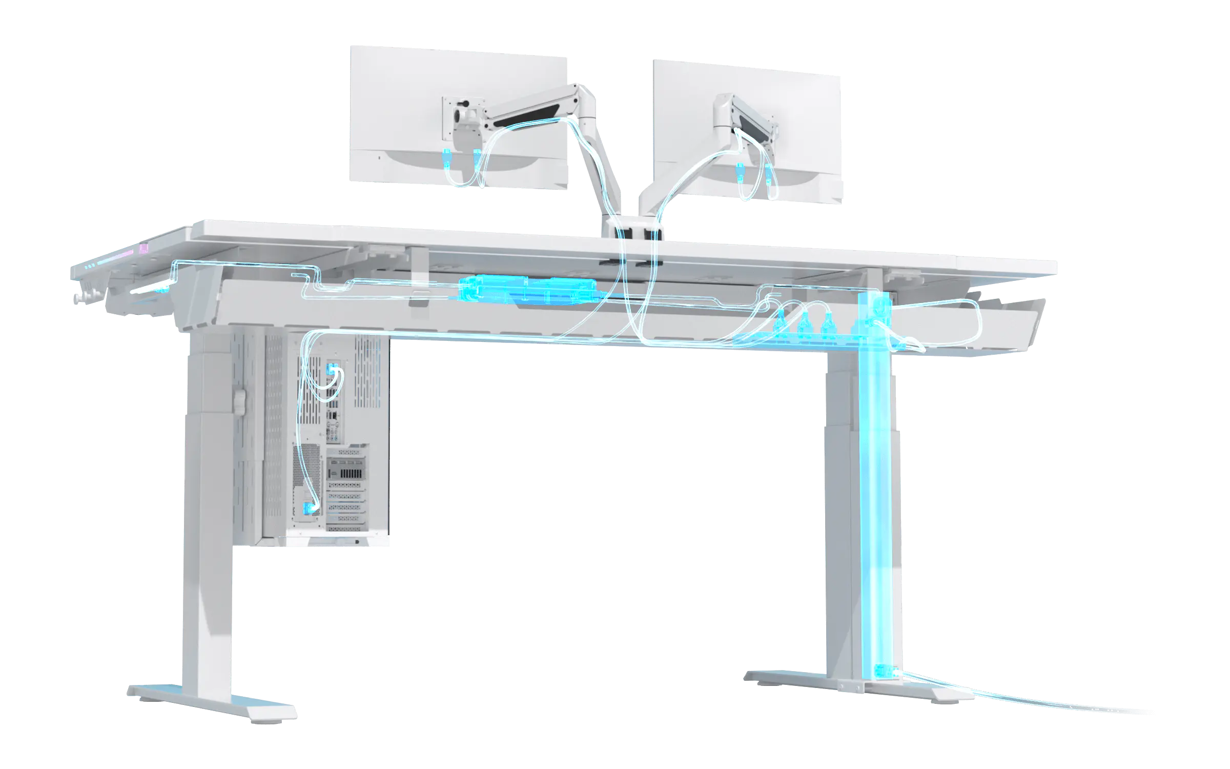 Efficient Under-Desk Cable Management