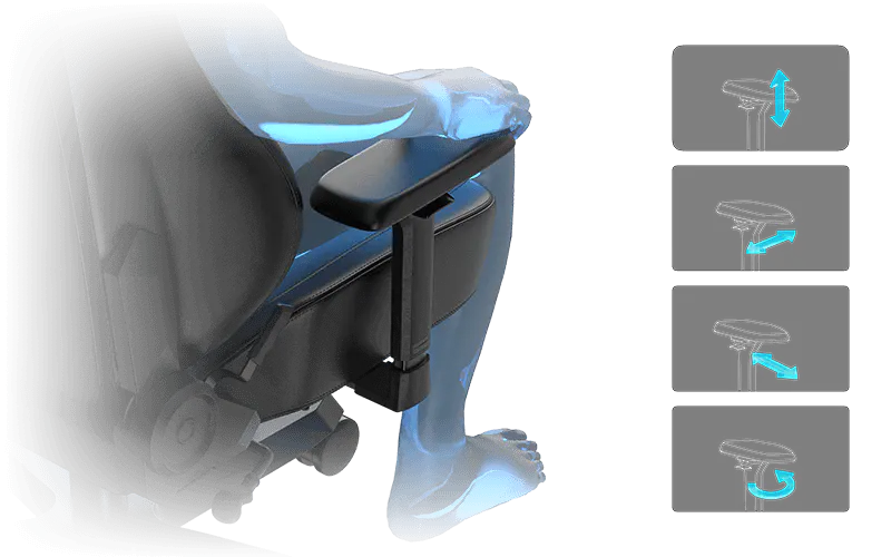4D Adjustable Armrests