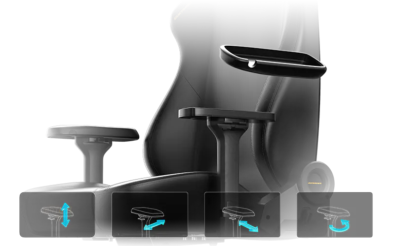 4D Armrests with Top Replacement System